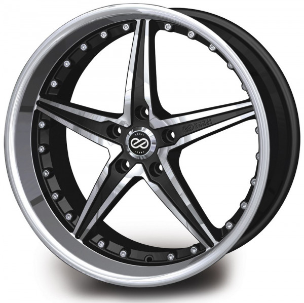 Enkei LS-R Multiflex Felge schwarz poliert