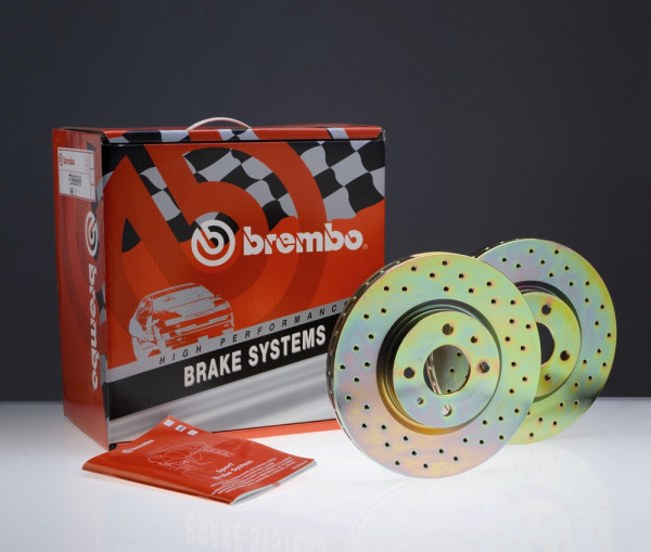 BREMBO Xtra Bremsscheiben gelocht (VA)