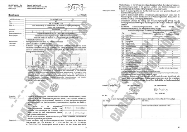 DTC-Gutachten P-8355/21 zu DR-Set