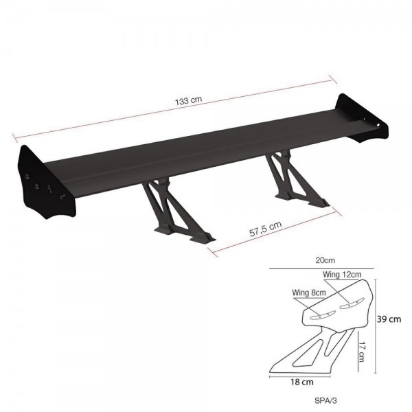 SIMONI RACING Alu Heckspoiler (nicht CH-Norm)