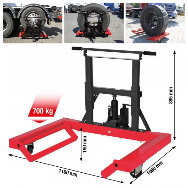 KS TOOLS performance Hydraulischer Radlifter,