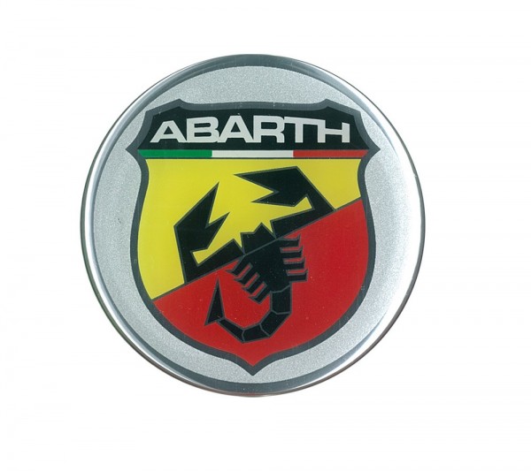 STICKER 3D Abarth Wappe Logo rund 75mm