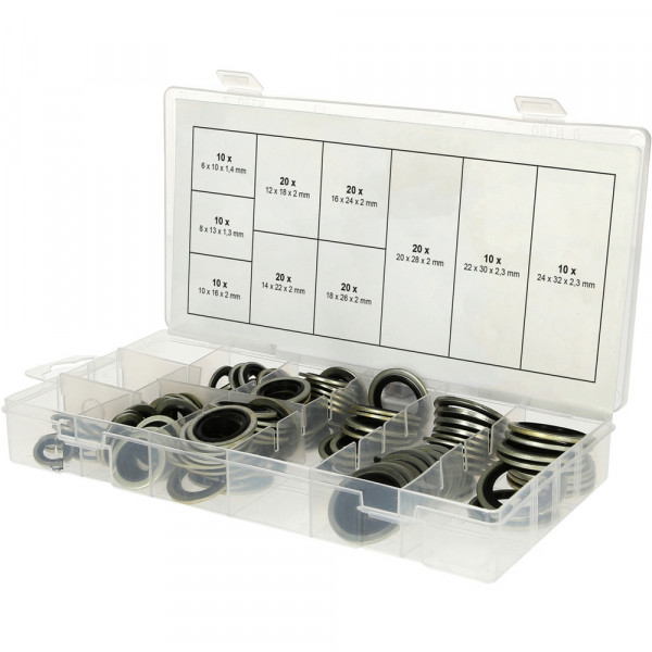 KS TOOLS Sortiment Verbund-Dichtringe 150-tlg.