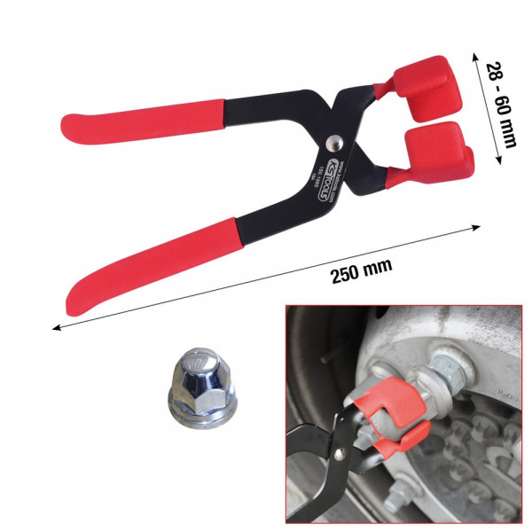 KS TOOLS Hutkappenzange, 250 mm