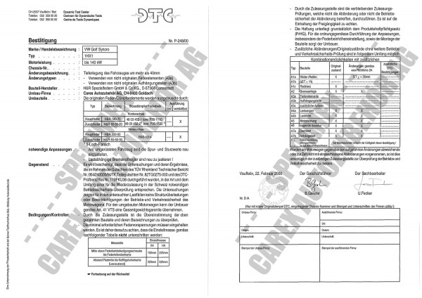 DTC-Gutachten P-248/00 zu Gewindefw.
