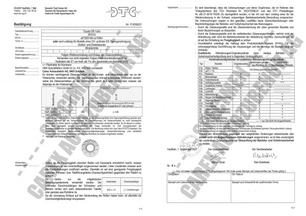DTC-Gutachten P-8356/21 zu DR-Set