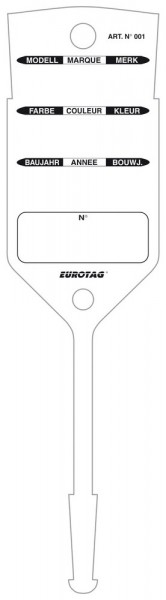 EUROTAG Schlüssel-Etiketten WEISS