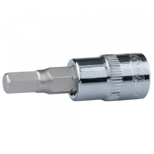 KS TOOLS 1/4&quot; CHROME+Bit-Stecknuss Innen6kant,5mm