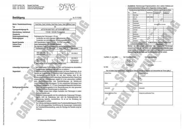 DTC-Gutachten P-717/02 zu Cup-Kit-Fw.