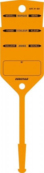 EUROTAG Schlüssel-Etiketten ORANGE