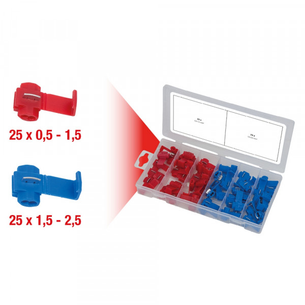 KS TOOLS Sortiment Abzweigverbinder 50stk.