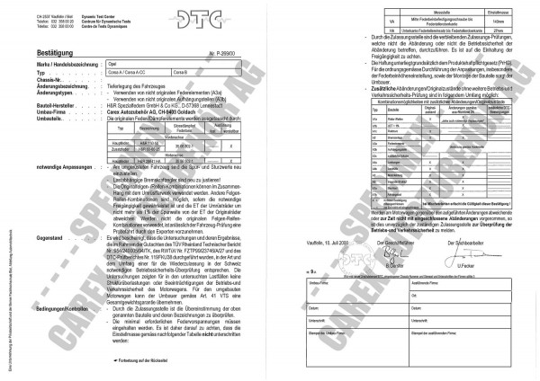 DTC-Gutachten P-269/00 zu Gewindefw.