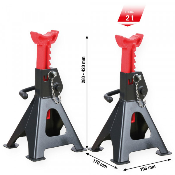 KS TOOLS performance Stahl-Unterstellbock mit