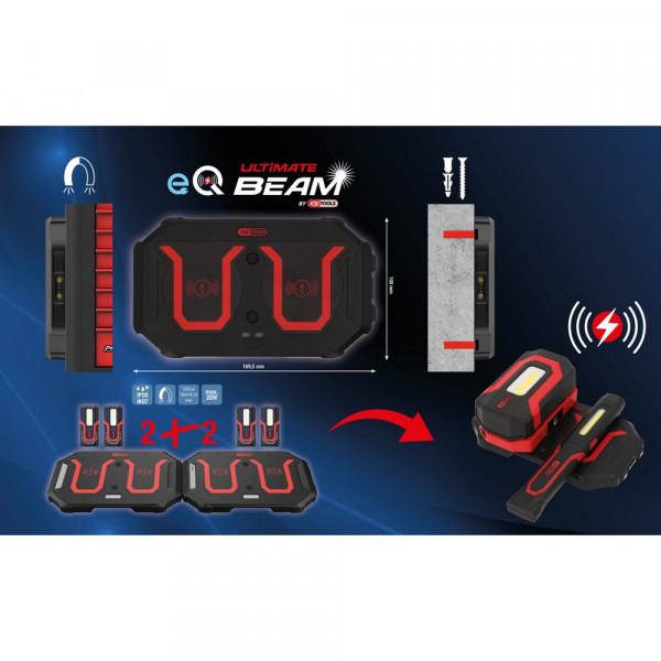 KS TOOLS eQi UltimateBEAM Ladepad mit zwei