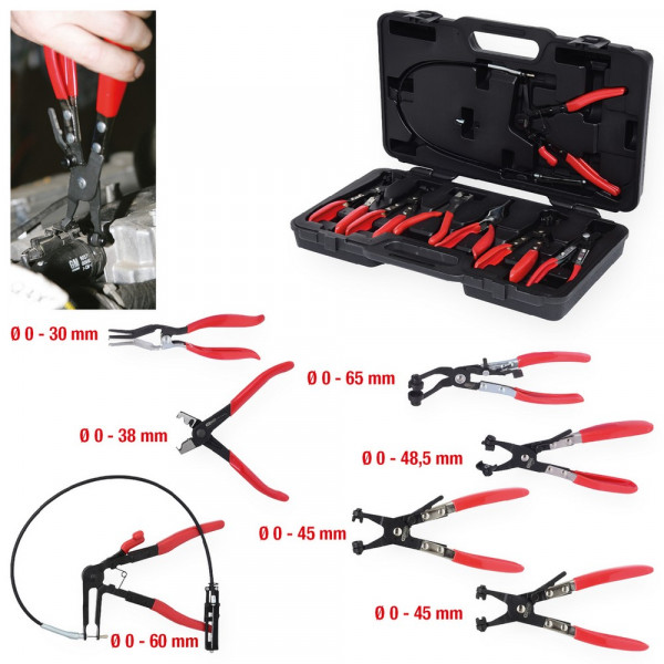 KS TOOLS KFZ Schlauchschellenzangen-Satz,