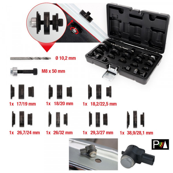KS TOOLS Lochstanzen-Satz für PDC-Sensoren,