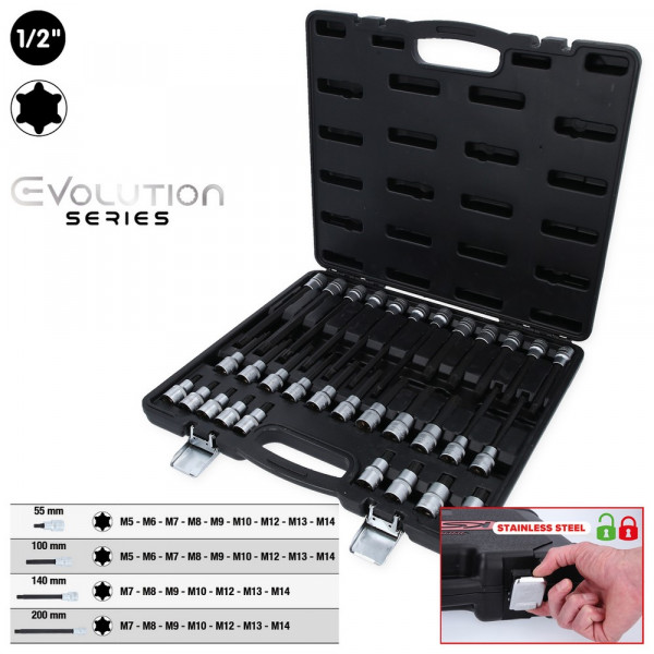 KS TOOLS 1/2&quot; RIBE® Bit-Stecknuss-Satz,