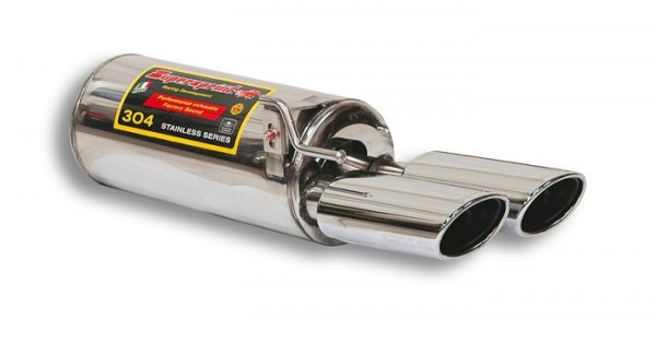 SUPERSPRINT Endschalldämpfer 2x120x80mm oval
