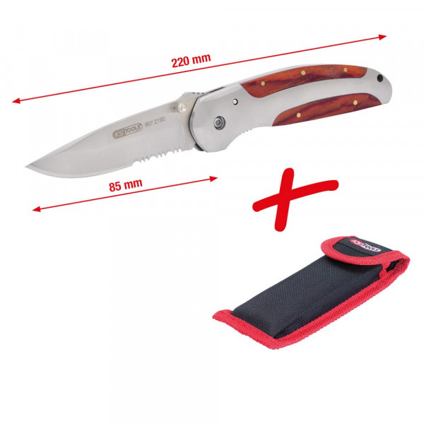 KS TOOLS Klappmesser mit Arretierung, 220,0mm