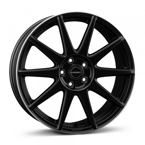 Borbet GTX 80940 black matt rim silver KBA 54465