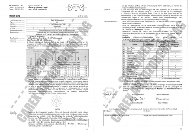 DTC-Gutachten P-5112/15 zu DR-Set