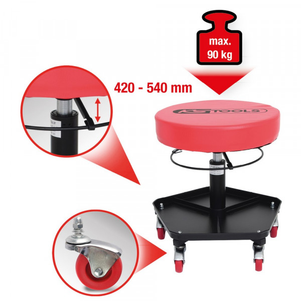 KS TOOLS Fahrbarer und höhenverstellbarer