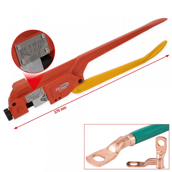 KS TOOLS Crimpzange für Batterieklemmen