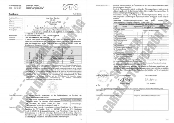 DTC-Gutachten P-991/03 zu DR-Set