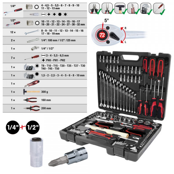 KS TOOLS 1/4&quot;+1/2&quot; CHROMEplus