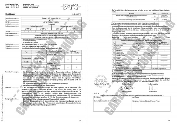 DTC-Gutachten P-3323/11 zu Gewindefw.