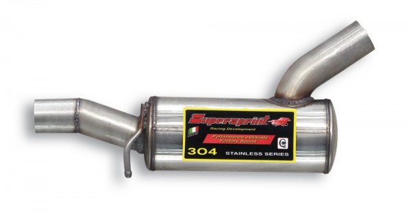 SUPERSPRINT Mittelschalldämpfer Inox 70mm