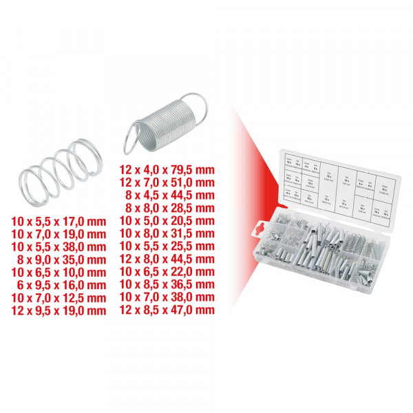 KS TOOLS Sortiment Federn 200tlg.