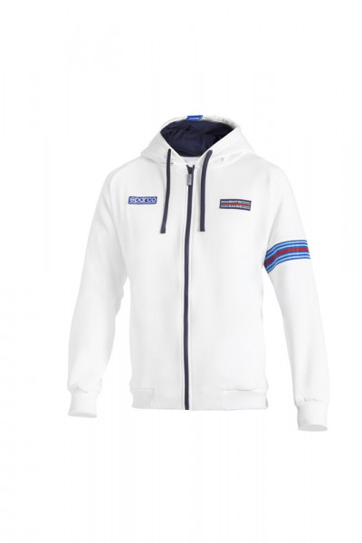 SPARCO HOODIE FULL ZIP MR MY25 WH XS