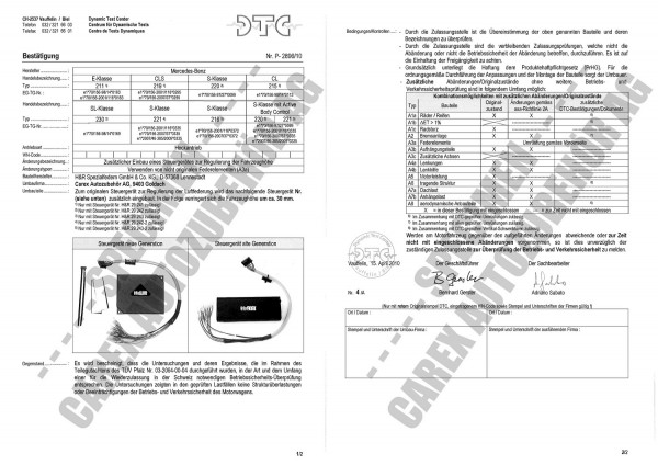 DTC-Gutachten P-2896/10 zu ETS-Tieferlegung