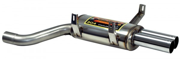SUPERSPRINT Endschalldämpfer Racing 2x70mm