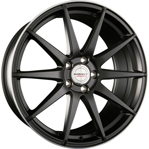 Borbet GTX-8519 black rim polished matt KBA 50450