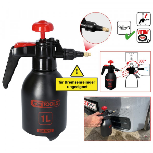 KS TOOLS Universal-Druck-Zerstäuber, 1 l