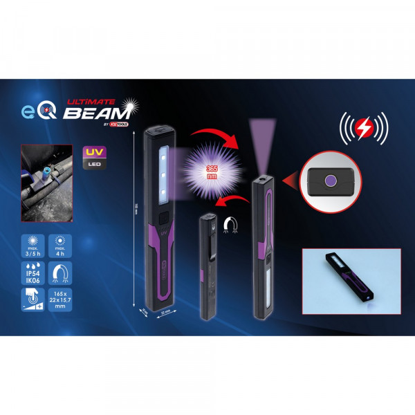 KS TOOLS eQi UltimateBEAM UV-Lecksuchleuchte