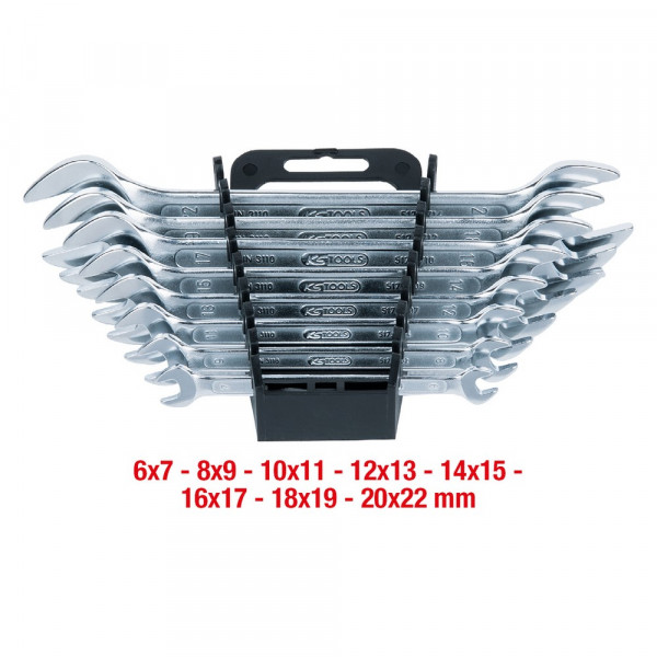 KS TOOLS Doppel-Maulschlüssel-Satz, 8-tlg,
