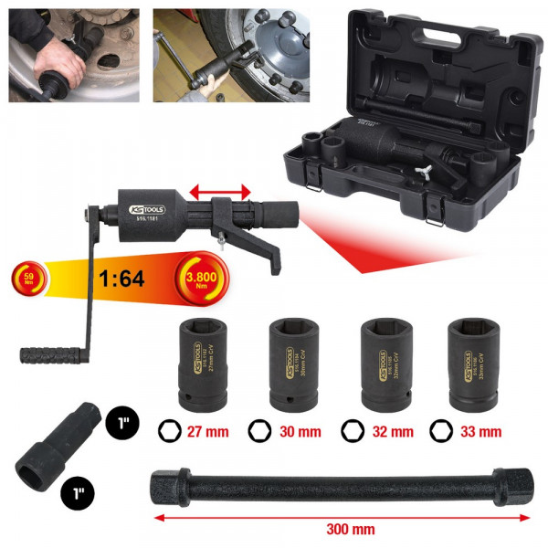 KS TOOLS Universal-Kraftvervielfältiger-Satz,