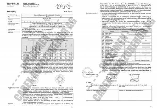 DTC-Gutachten P-4606/14 zu DR-Set