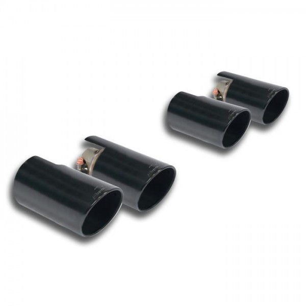 SUPERSPRINT Endrohre rechts-links &quot;Black&quot; 2x90mm