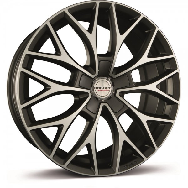 Borbet DY Felge dark grey polished matt