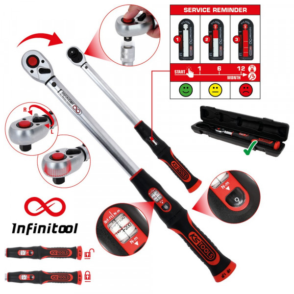 KS TOOLS 1/4&quot; INFINITOOL Drehmomentschlüssel