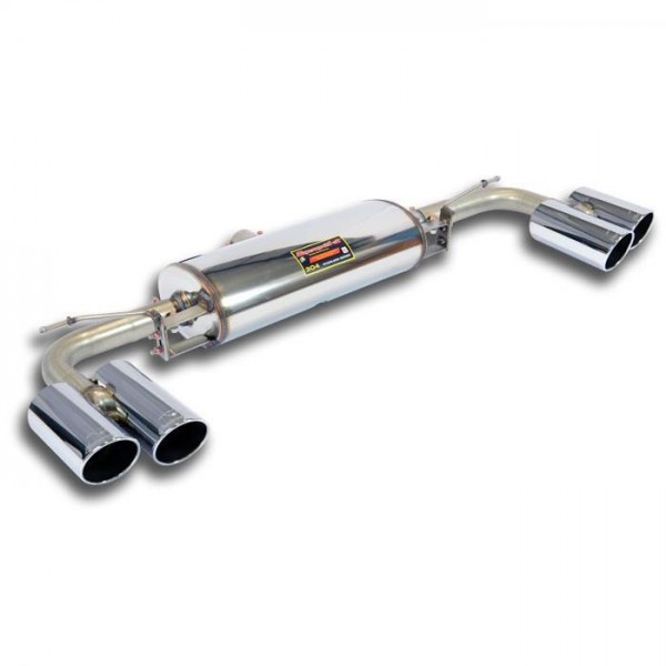 SUPERSPRINT Endschalldämpfer Duplex rund 2x90mm