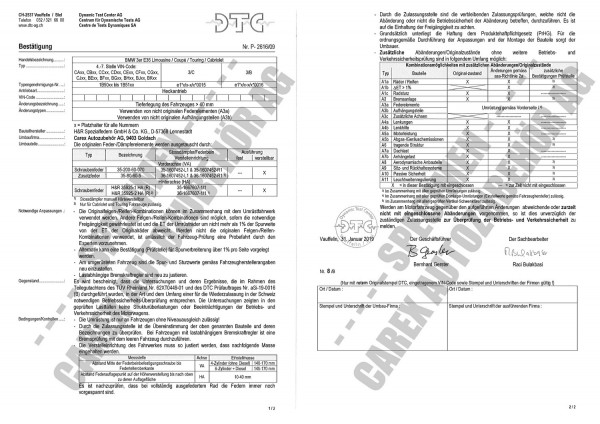 DTC-Gutachten P-2616/09 zu INOX-Gewindefw.