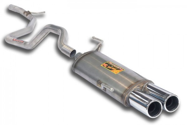 SUPERSPRINT ESD rund 2x76mm Inox 409 + Verb.rohr