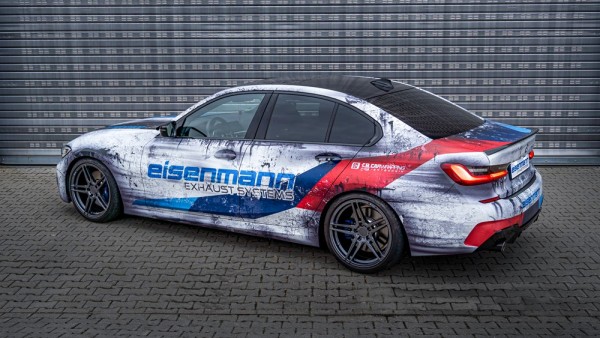 EISENMANN Endschalldämpfer Inox 2x90mm Chrom/sw