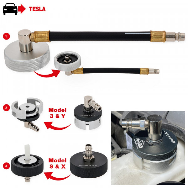 KS TOOLS Adapter-Satz zur Bremsentlüftung für