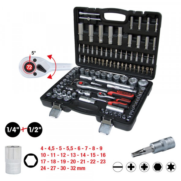 KS TOOLS 1/4&quot;+1/2&quot; Steckschlüssel-Satz,